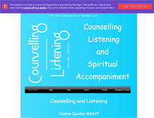 Tablet Screenshot of counsellingandlistening.com